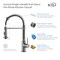 Kibi Aurora Single Handle Pull Down Kitchen Sink Faucet KKF2003TT - alternate 8